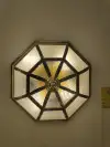 Modern, simple, elegant and light luxury led ceiling lamp for the bedroom, creative round, warm and wavy room lighting fixtures undefined